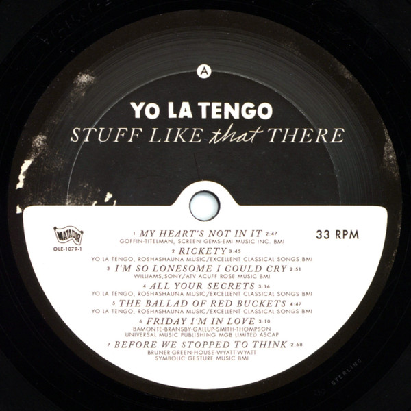 Yo La Tengo - Stuff Like That There | Matador (OLE-1079-1) - 3