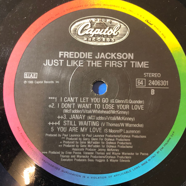 Freddie Jackson - Just Like The First Time | Capitol Records (64 2406301) - 4