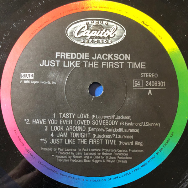 Freddie Jackson - Just Like The First Time | Capitol Records (64 2406301) - 3