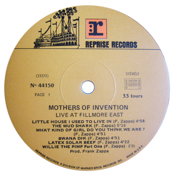 The Mothers - Fillmore East - June 1971 | Reprise Records (44150) - 3