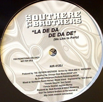 The Outhere Brothers - La De Da De Da De (We Like To Party) | Aureus Records (AUR-412DJ)