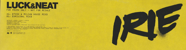 DJ Luck & MC Neat - Irie | Island Records (12 IRIE 2)