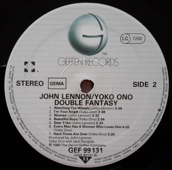 John Lennon & Yoko Ono - Double Fantasy | Geffen Records (GEF 99 131) - 4
