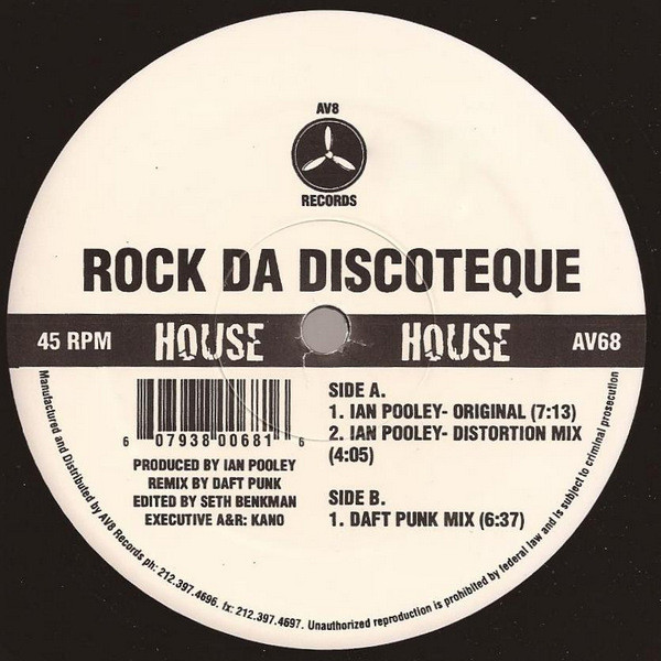 Ian Pooley - Rock Da Discoteque EP | AV8 Records (AV68)