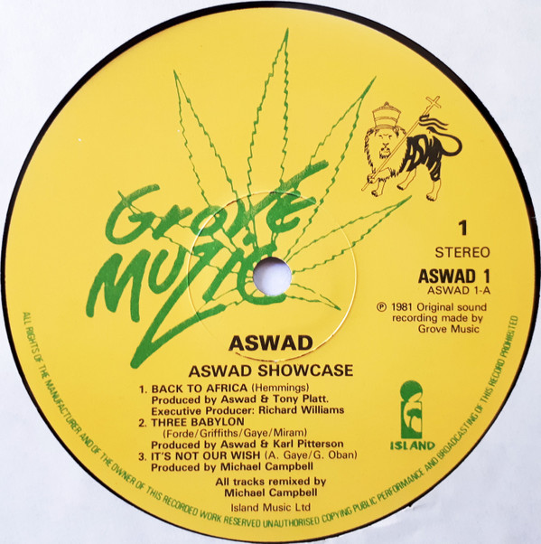 Aswad - Showcase | Grove Music (ASWAD 1) - 3 Aswad - Showcase | Grove Music (ASWAD 1) - 3