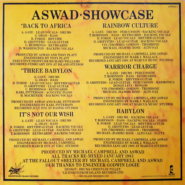 Aswad - Showcase | Grove Music (ASWAD 1) - 2 Aswad - Showcase | Grove Music (ASWAD 1) - 2