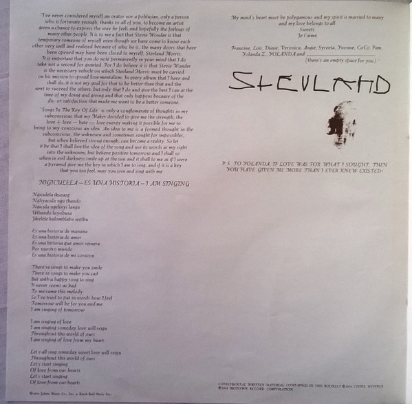 Stevie Wonder - Songs In The Key Of Life | Motown (TMSP 6002) - 14 Stevie Wonder - Songs In The Key Of Life | Motown (TMSP 6002) - 14