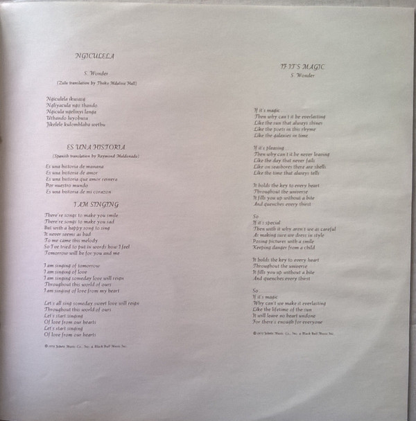 Stevie Wonder - Songs In The Key Of Life | Motown (TMSP 6002) - 22 Stevie Wonder - Songs In The Key Of Life | Motown (TMSP 6002) - 22