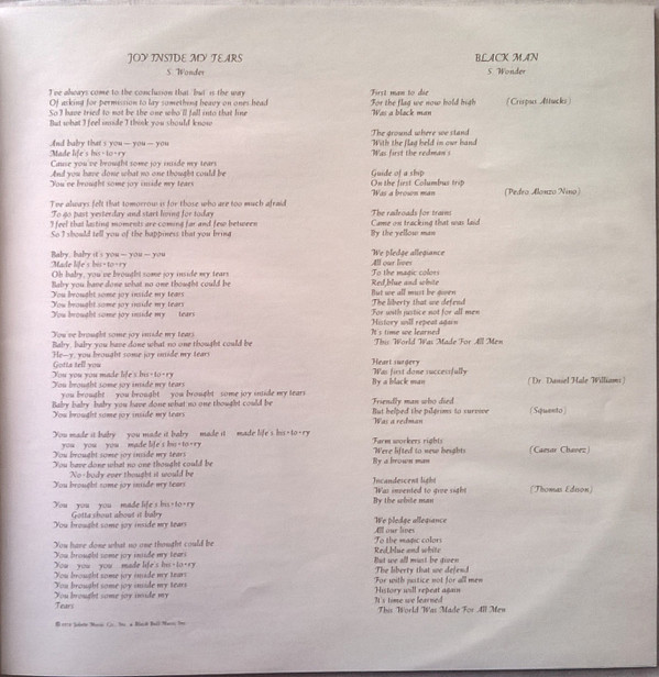 Stevie Wonder - Songs In The Key Of Life | Motown (TMSP 6002) - 21 Stevie Wonder - Songs In The Key Of Life | Motown (TMSP 6002) - 21
