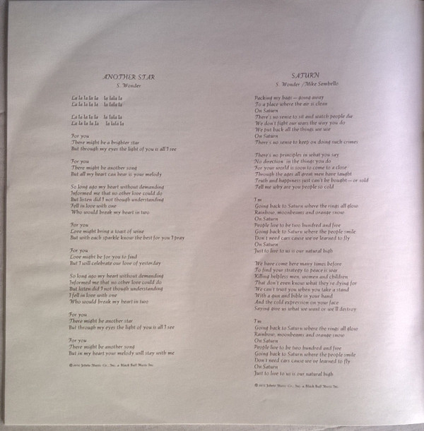 Stevie Wonder - Songs In The Key Of Life | Motown (TMSP 6002) - 30 Stevie Wonder - Songs In The Key Of Life | Motown (TMSP 6002) - 30