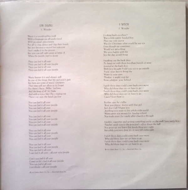 Stevie Wonder - Songs In The Key Of Life | Motown (TMSP 6002) - 17 Stevie Wonder - Songs In The Key Of Life | Motown (TMSP 6002) - 17