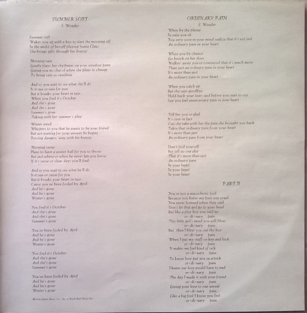 Stevie Wonder - Songs In The Key Of Life | Motown (TMSP 6002) - 19 Stevie Wonder - Songs In The Key Of Life | Motown (TMSP 6002) - 19
