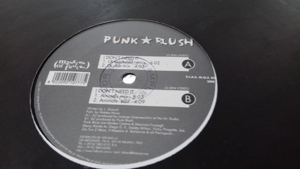 Punk Blush - I Don't Need It | Masters Of Funck (MOF 020)