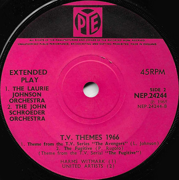 Various - T.V. Themes 1966 | Pye Records (NEP.24244) - 4