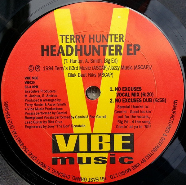 Terry Hunter - Headhunter EP | Vibe Music (VIB020)