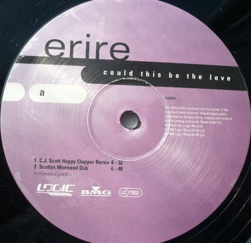 Erire - Could This Be The Love | Logic Records (LUK 078) Erire - Could This Be The Love | Logic Records (LUK 078)