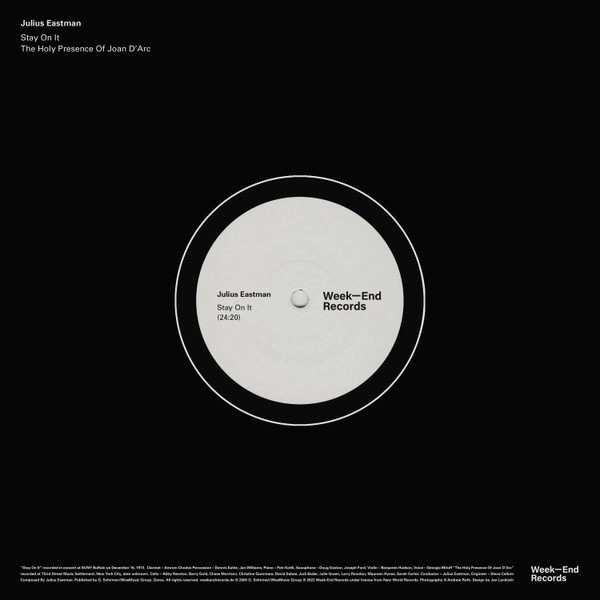 Julius Eastman - Stay On It | Week-End Records (WE1) - 2