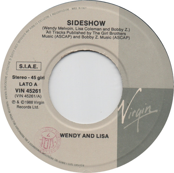 Wendy & Lisa - Sideshow | Virgin (VIN45261) - 3
