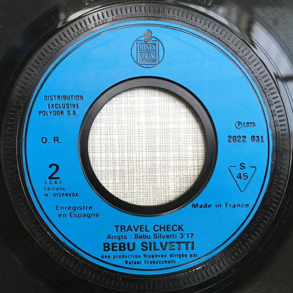 Bebu Silvetti - Spring Rain / Travel Check | Hispavox (2022 031) - 4 Bebu Silvetti - Spring Rain / Travel Check | Hispavox (2022 031) - 4