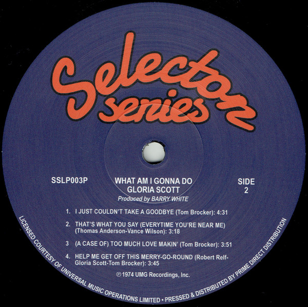 Gloria Scott - What Am I Gonna Do | Selector Series (SSLP003P) - 4