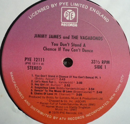 Jimmy James & The Vagabonds - You Don't Stand A Chance If You Can't Dance | Pye Records (PYE 12111) - 3 Jimmy James & The Vagabonds - You Don't Stand A Chance If You Can't Dance | Pye Records (PYE 12111) - 3