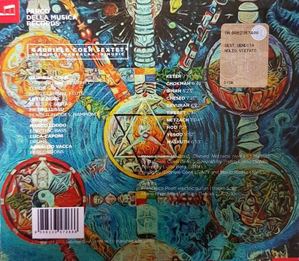 Gabriele Coen Sextet - Sephirot. Kabbalah In Music | Parco Della Musica Records (MPR 86 CD) - 2 Gabriele Coen Sextet - Sephirot. Kabbalah In Music | Parco Della Musica Records (MPR 86 CD) - 2
