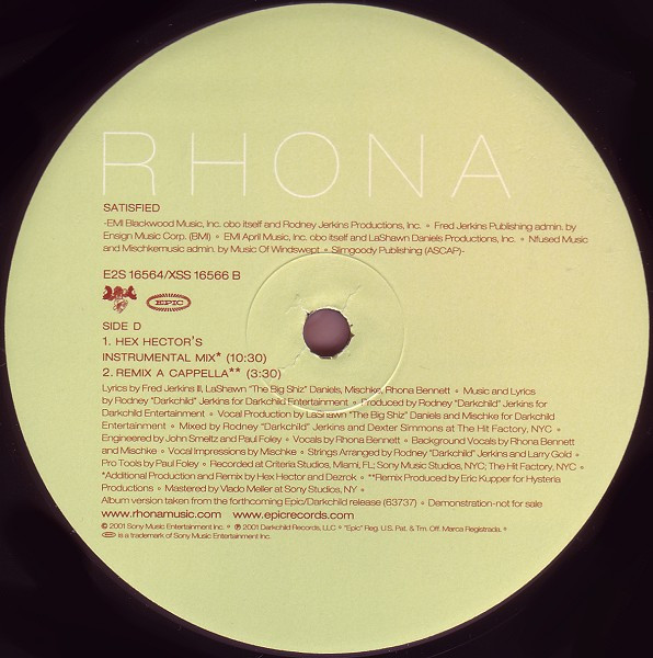 Rhona - Satisfied | Epic (E2S 16564)