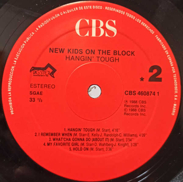 New Kids On The Block - Hangin' Tough | CBS (CBS 460874 1) - 4