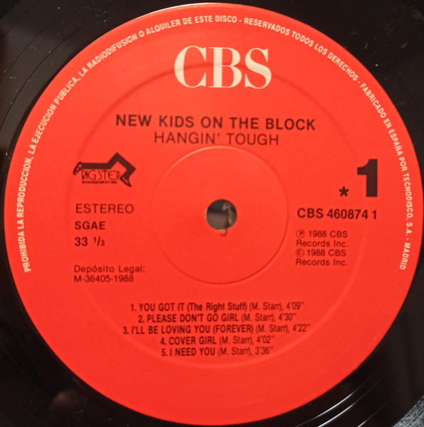New Kids On The Block - Hangin' Tough | CBS (CBS 460874 1) - 3