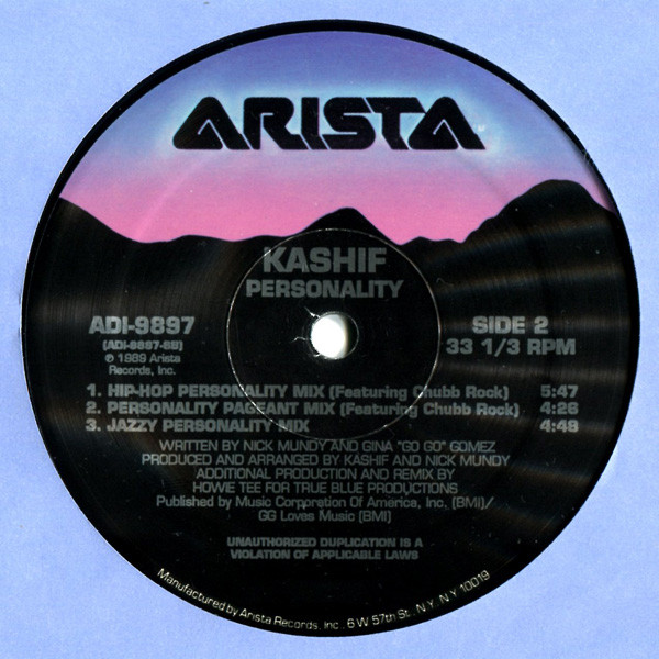 Kashif - Personality | Arista (AD1-9897) Kashif - Personality | Arista (AD1-9897)