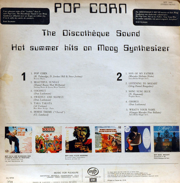 Discotheque Sound - Pop Corn | Music For Pleasure (MFP 5660) - 2