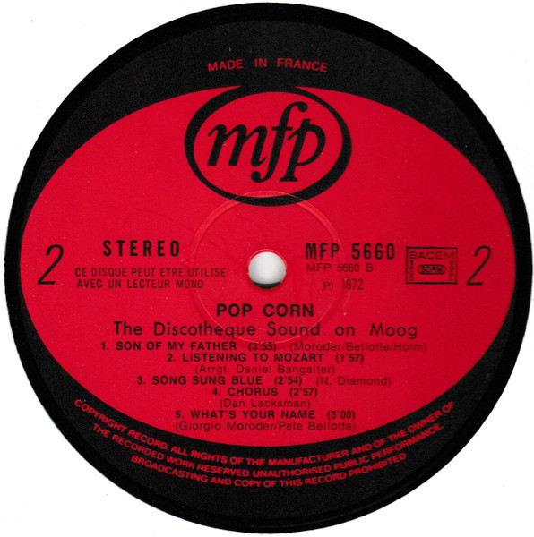 Discotheque Sound - Pop Corn | Music For Pleasure (MFP 5660) - 4