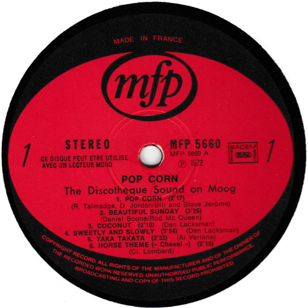 Discotheque Sound - Pop Corn | Music For Pleasure (MFP 5660) - 3