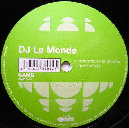 DJ La Monde - Operation Mindcrime / Hooked Up | Global AMBition (GAMB 044-6)