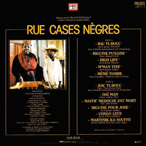 Various - Rue Cases Nègres (Musique Pour Le Film D'Euzhan Palcy) | Saravah (SHL 1104) Various - Rue Cases Nègres (Musique Pour Le Film D'Euzhan Palcy) | Saravah (SHL 1104)