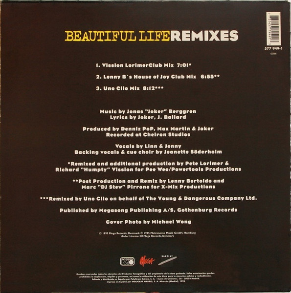 Ace Of Base - Beautiful Life (Remixes) | Metronome (577 949-1) - 2