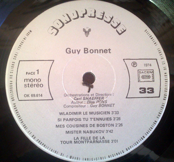 Guy Bonnet - Guy Bonnet | Sonopresse (OK 69614) - 4 Guy Bonnet - Guy Bonnet | Sonopresse (OK 69614) - 4