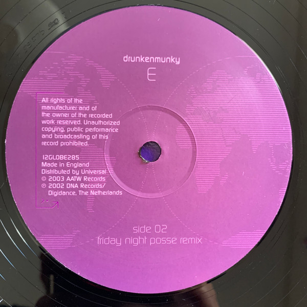 Drunkenmunky - E | All Around The World (12 GLOBE 285) - 4 Drunkenmunky - E | All Around The World (12 GLOBE 285) - 4