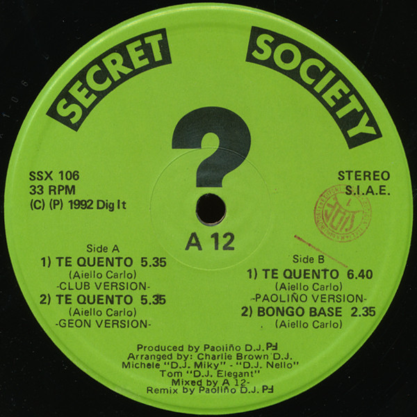 A12 - Te Quento | Secret Society (SSX 106)