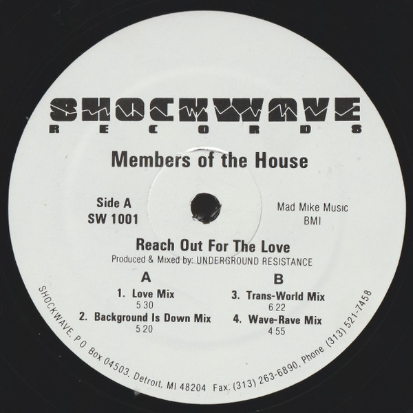 Members Of The House - Reach Out For The Love | Shockwave Records (SW 1001) - main