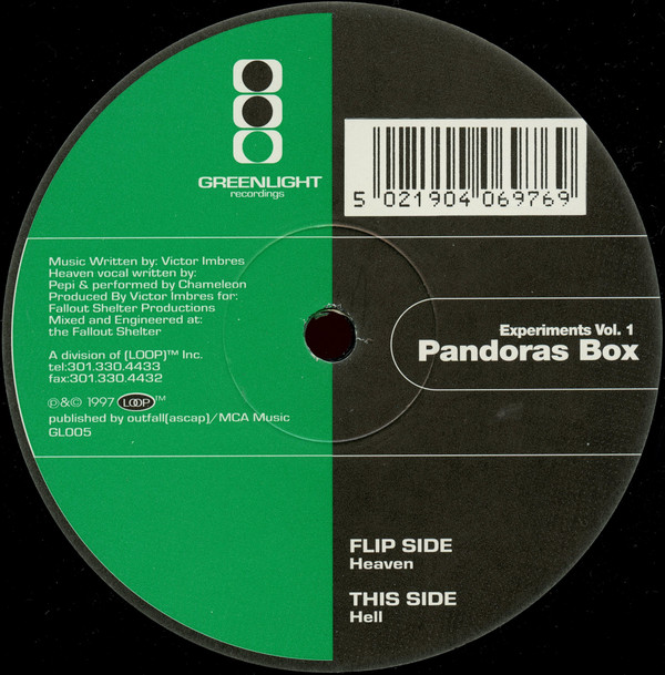 Pandoras Box - Experiments Vol. 1 | Greenlight Recordings (GL005)