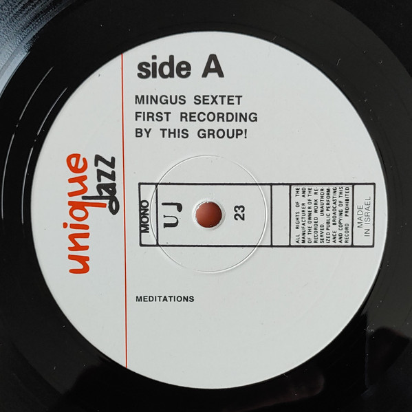 Charles Mingus Sextet - Live In Europe! | Unique Jazz (U♩ 23) - 3