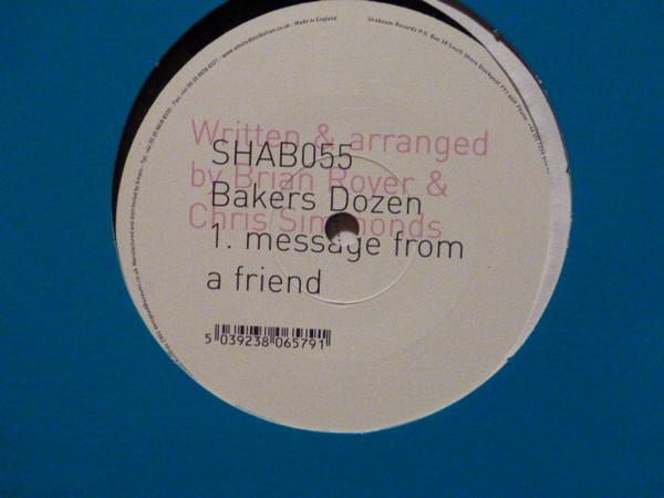 Bakers Dozen - Message From A Friend | Shaboom Records (SHAB 055)