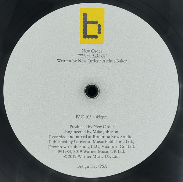New Order - Thieves Like Us | Factory (FAC 103) - 2
