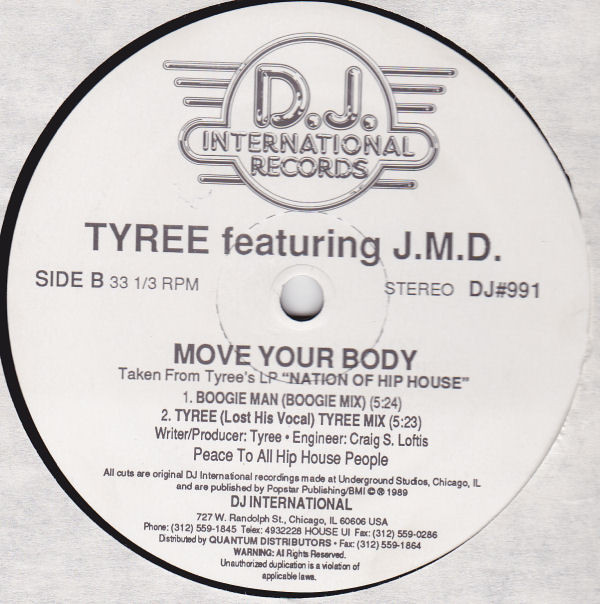 Tyree Cooper Featuring J.M.D. - Move Your Body | D.J. International Records (DJ#991)