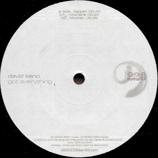 David Keno - Got Everything | i220 (i220-039)