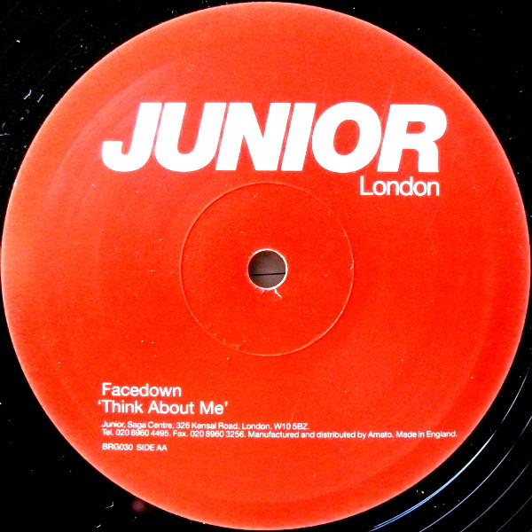 FaceDown - Lost / Think About Me | Junior London (BRG030) - 3