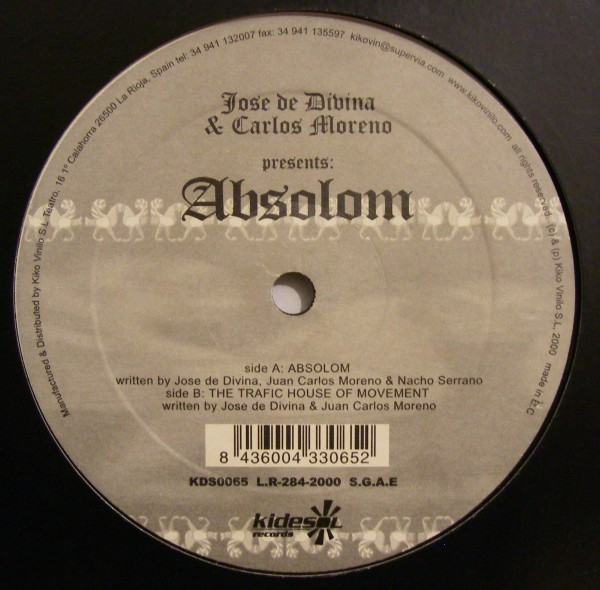 José de Divina & Juan Carlos Moreno - Absolom | Kidesol Records (KDS0065)