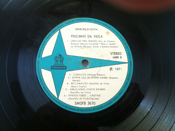 Paulinho Da Viola - Paulinho Da Viola | Odeon (MOFB 3670) - 3