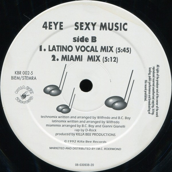 4 Eye - Sexy Music | Killa Bee Records (KBR 002-5) - 2 4 Eye - Sexy Music | Killa Bee Records (KBR 002-5) - 2